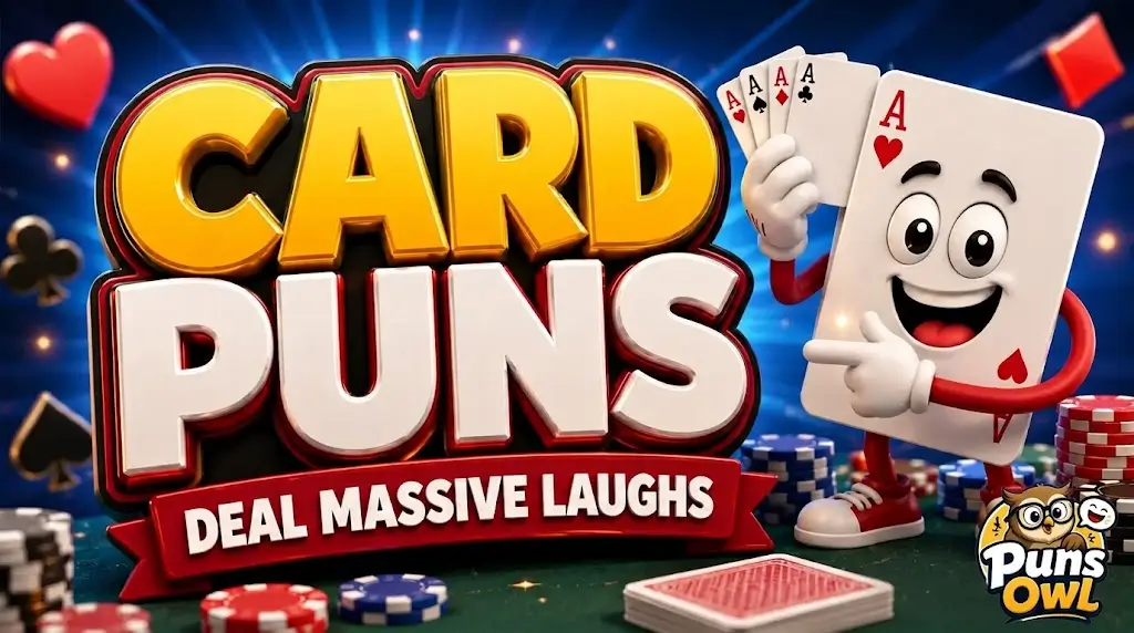 300+ Funny Card Puns for Game Night and Social Media 😂